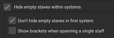 Hide empty staves style settings