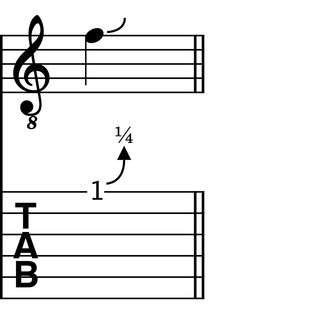 Image of a slight bend