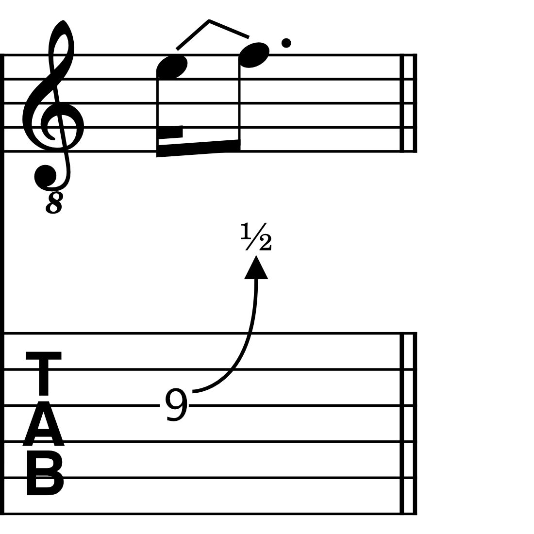 Image of a half bend