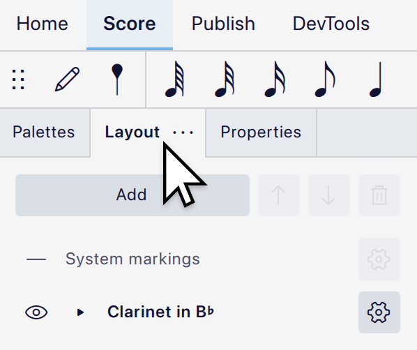 Opening the Instruments panel image