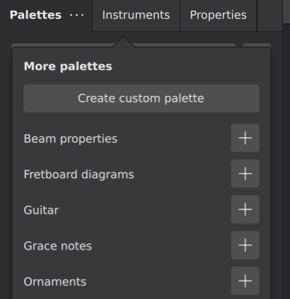 More palettes